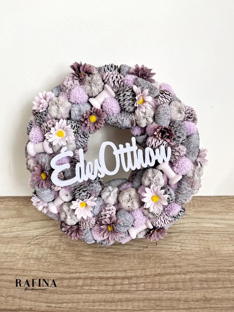 Édes otthon lila kopogtató 24 cm 1