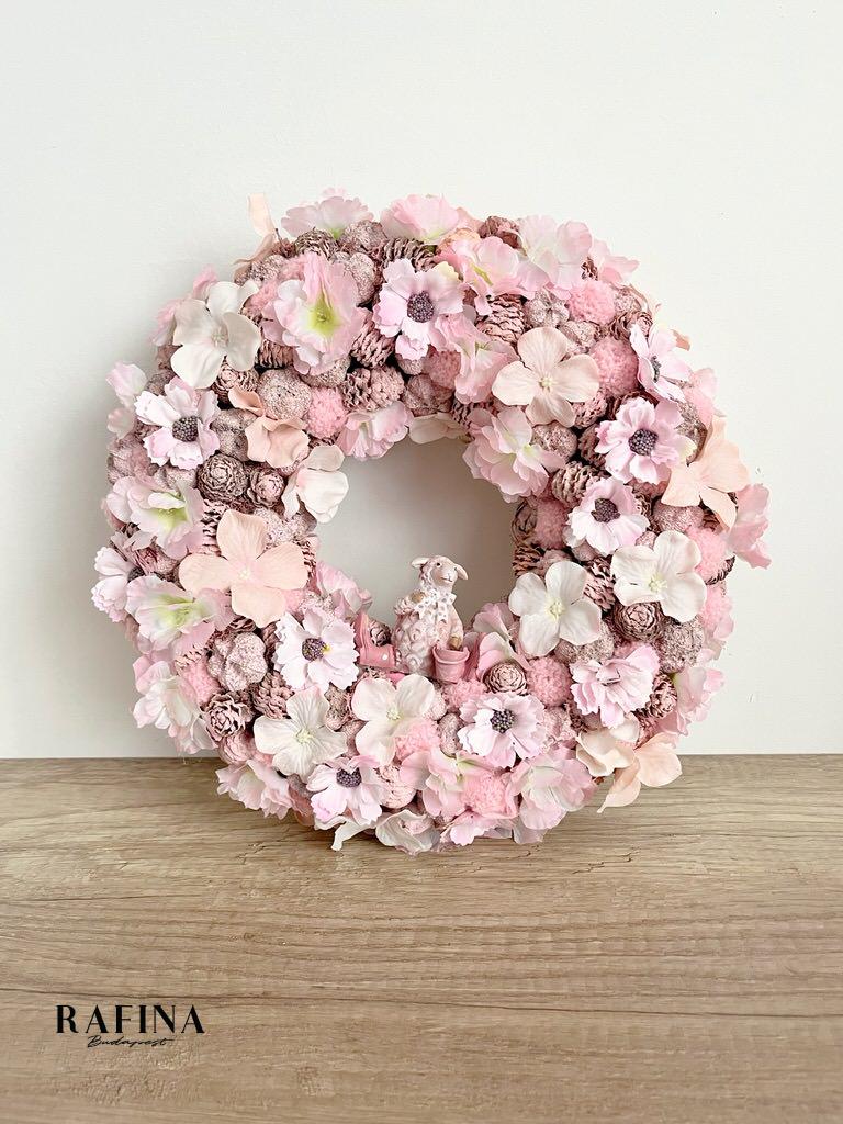 Pink kopogtató barikával, 32 cm 1