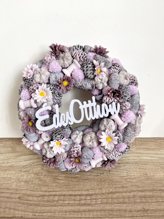 Édes otthon  lila kopogtató 24 cm