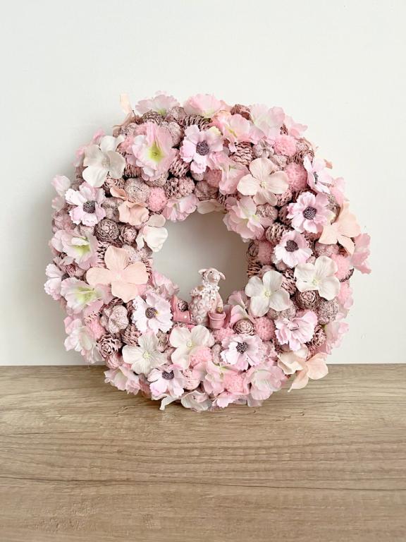 Pink kopogtató barikával, 32 cm